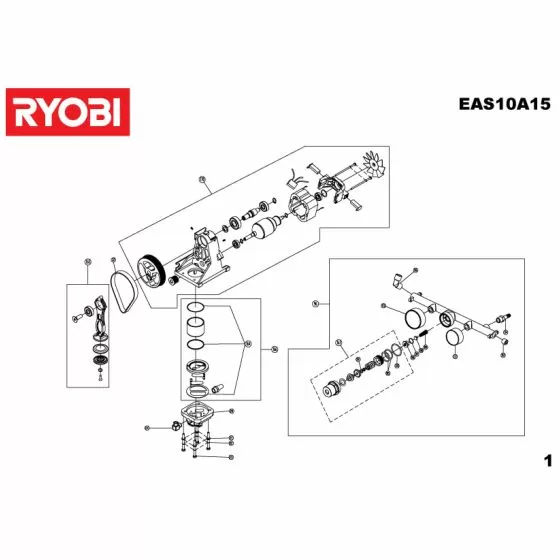 Ryobi EAS10A15 Spare Parts List Type: 5133000668